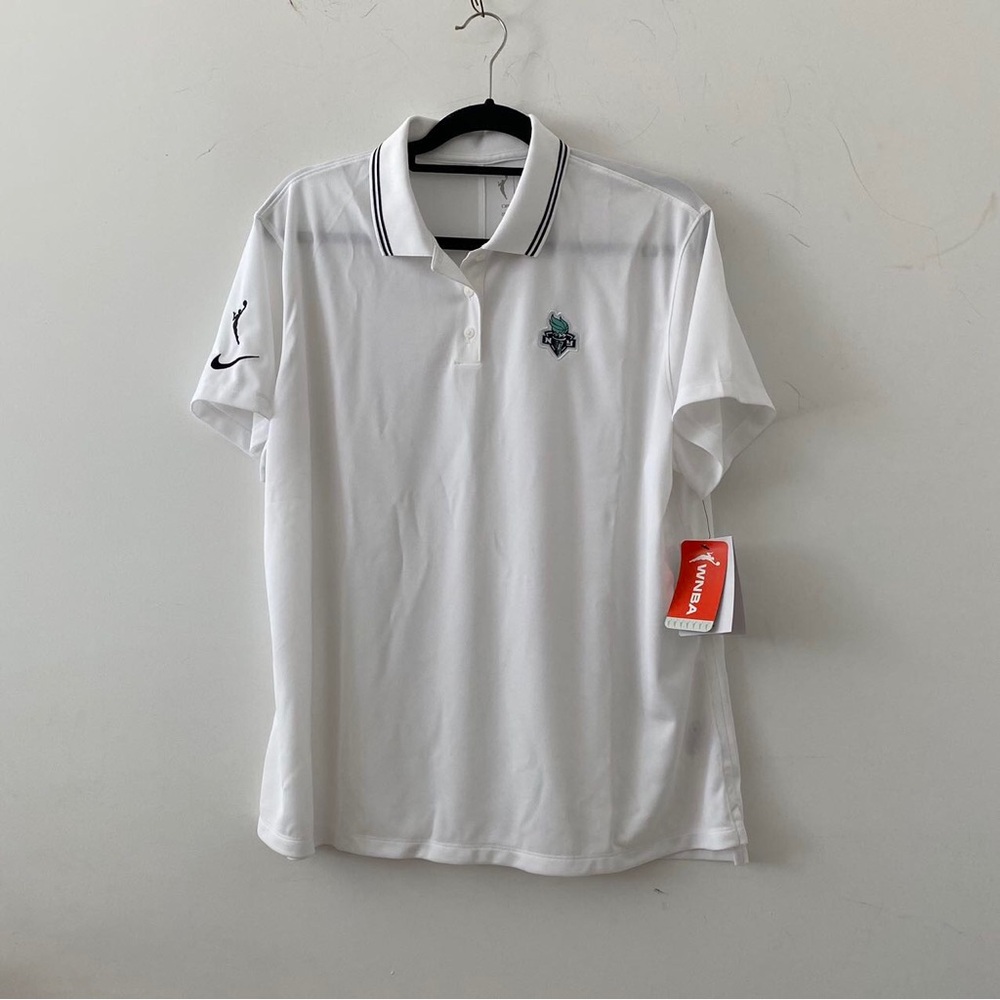 Nike Women’s WNBA New York Liberty Polo Shirt White Size XXL